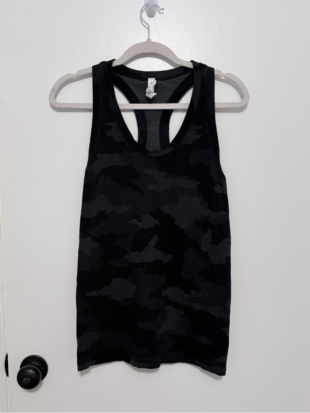 Athleta Black Camo Racerback Tank